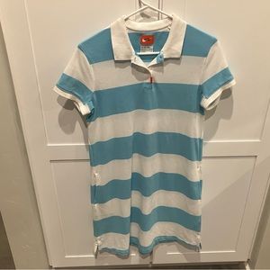 Women’s The Nike Polo tennis golf dress blue stripe medium